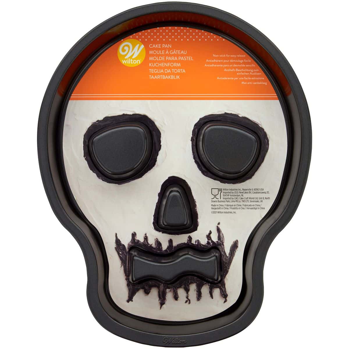 WILTON_03-0-0098_WILTON_SKULL_TUBE_PAN Molde Antiadherente de Calavera - Wilton - Imagen 1
