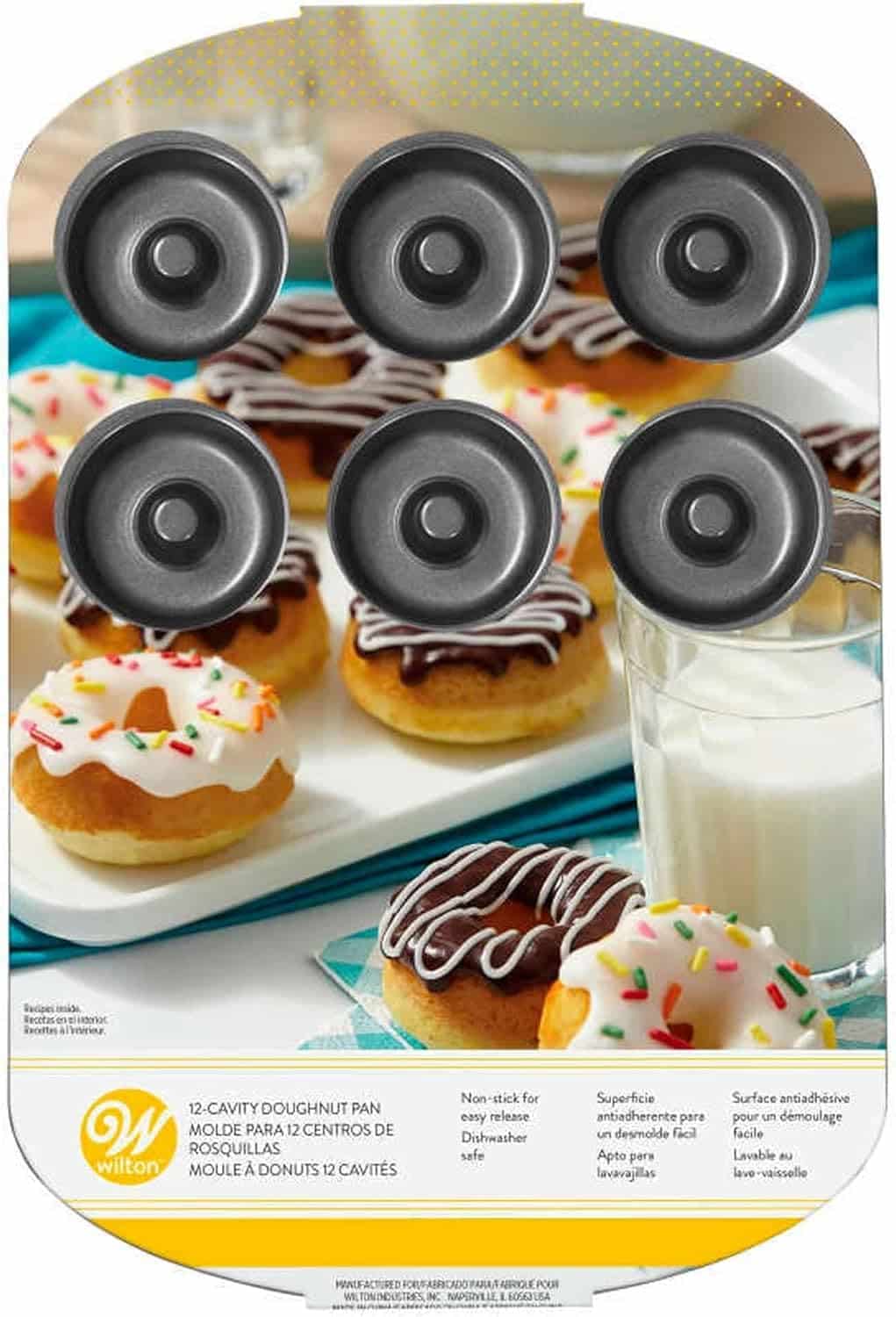 WILTON_0614_X Molde Antiadherente Mini Donuts - 12 Cavidades - Wilton - Imagen 1