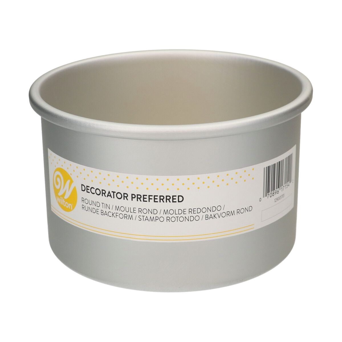 WILTON_129001701_WILTON_EXTRA_DEEP_ROUND_PAN_15CM_SCHUIN Molde de Aluminio Redondo Extra Profundo Ø 15 X 10 cm - Wilton - Imagen 1
