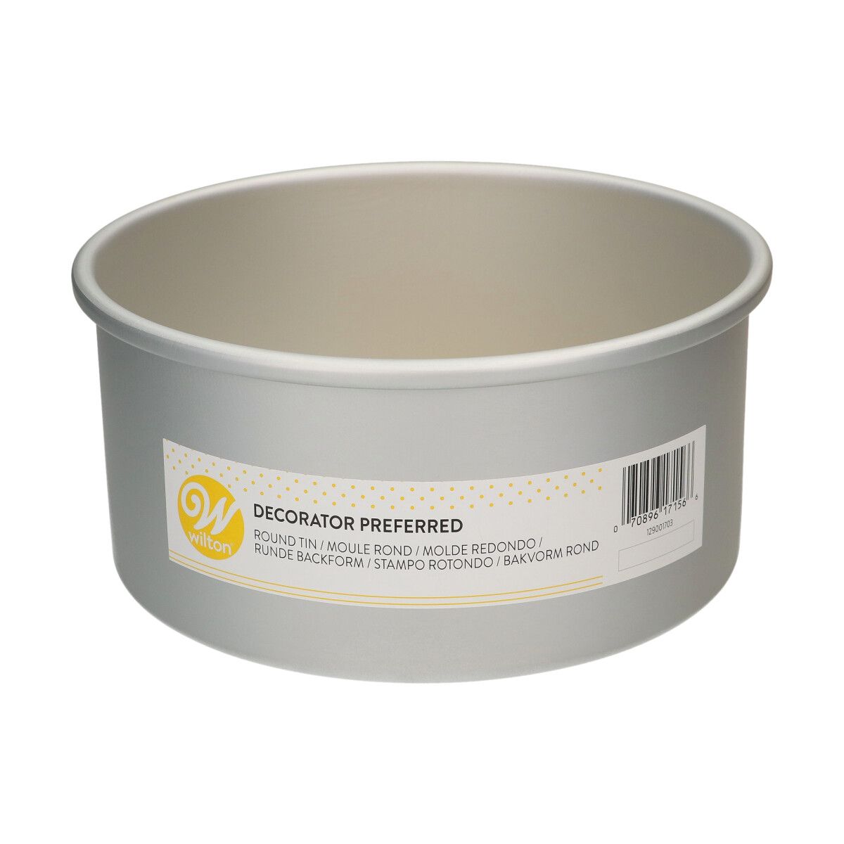 WILTON_129001703_WILTON_EXTRA_DEEP_ROUND_PAN_20CM_SCHUIN Molde de Aluminio Redondo Extra Profundo Ø 20 X 10 cm - Wilton - Imagen 1