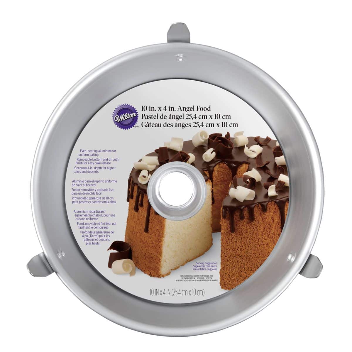WILTON_2105-2525_WILTON_ANGEL_FOOD_PAN Molde de Aluminio Angel Cake - 25 X 10cm - Wilton - Imagen 1