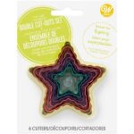Set de Cortadores de Pasta Estrella Doble Cara - 6 Pcs - Wilton